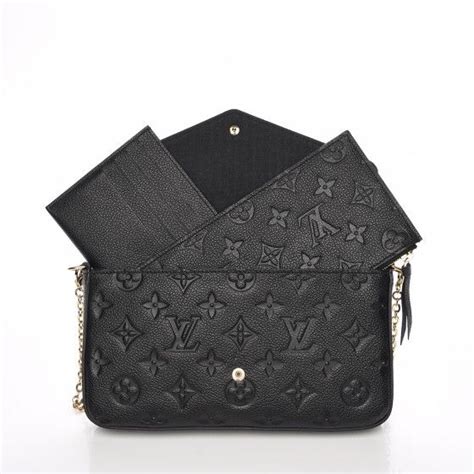 louis vuitton pochette felicie monogram empreinte noir|Louis Vuitton envelope pochette bag.